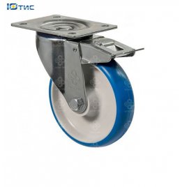 Колеса поворотные Серия 51 Norma с крепежной панелью и тормозом